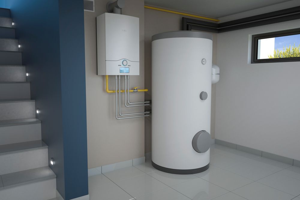 Tankless System Concept w/ Domestic Hot Water Storage Tank (Indirect)