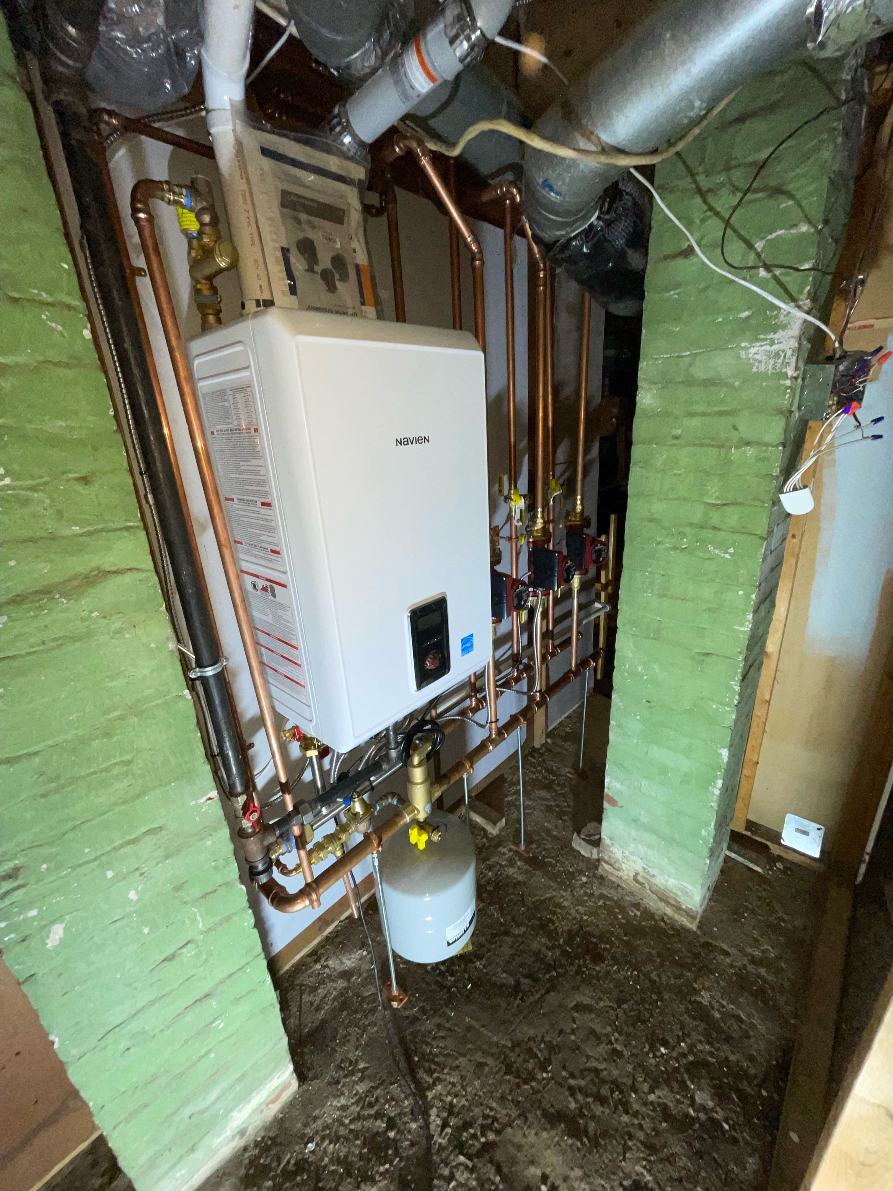 Newly Installed Navien Tankless Boiler